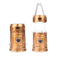 ABS Plastic Direct /Solar Charging Outdoor Portable Strong Light Multi Function LED Camping Lantern With Flashlight