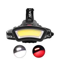 High Lumen USB Rechargeable COB Led Headlamp Red White LED light Fishing Hunting head lamp Camping led COB head light