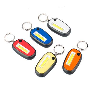 Button Battery Powered Portable Mini 0.5W COB 35LM LED Key Chain Light