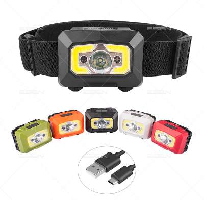 2018 new design most powerful rechargeable led headlamp with sensor