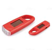 Emergency Solar flashlight with carabiner hook 2pcs high-brightness LED rechargeable battery