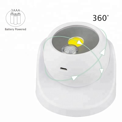 360 degrees Cob LED Wireless Indoor Outdoor Motion Sensor Light with magnet