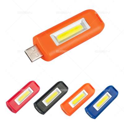 New designed led usb rechargeable light keychain flashlight